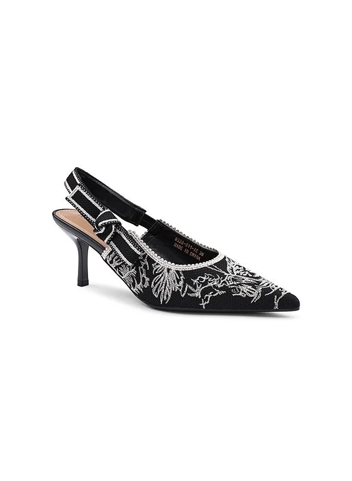 أيقون The Embroidered Evening Heel Shoes